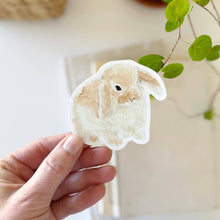 Load image into Gallery viewer, person holding a Bunny Sticker