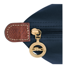 Load image into Gallery viewer, gold zipper pull with longchamp logo