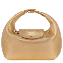 Load image into Gallery viewer, Longchamp Le Pliage Xtra Leather Handbag - Gold