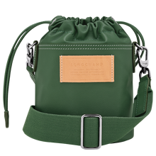 Load image into Gallery viewer, Longchamp Le Pliage Xtra Leather Bucket Bag - X-Small - British Green