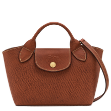 Load image into Gallery viewer, Longchamp Épure XS Leather Crossbody Tote Bag - Brown