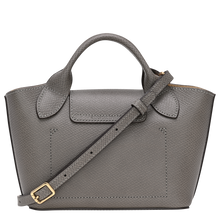 Load image into Gallery viewer, Longchamp Épure X-Small Leather Crossbody Tote Bag - Turtledove showing adjustable strap