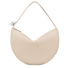 Load image into Gallery viewer, Longchamp Le Roseau Leather Clutch in the color paper