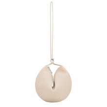 Load image into Gallery viewer, Longchamp Le Roseau Leather Clutch in the color paper