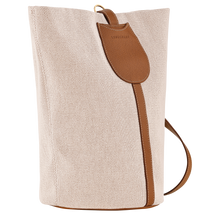 Load image into Gallery viewer, Longchamp Le Foulonné Complice Bucket Bag - Caramel