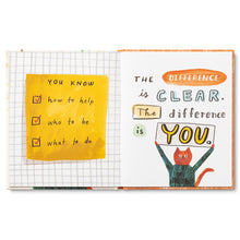 Load image into Gallery viewer, This Isn’t a Book (It’s My Thanks in Disguise) Book open paged with illustration and text