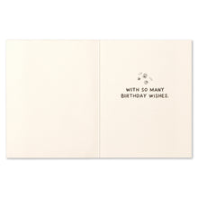 Load image into Gallery viewer, open card with so many birthday wishes