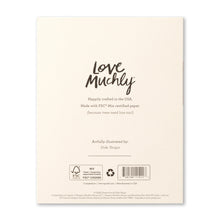 Load image into Gallery viewer, back of a Love Muchly card