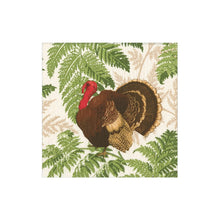Load image into Gallery viewer, Caspari Turkey Among Ferns Paper Napkins