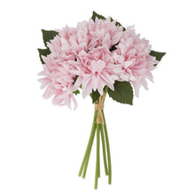 Load image into Gallery viewer, Real Touch 12 Inch Dahlia Bundle - 6 Stems pale pink
