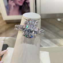 Load image into Gallery viewer, Crislu Eternity Oval Cocktail Ring Finished in Pure Platinum