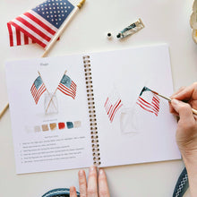 Load image into Gallery viewer, person painting American flags