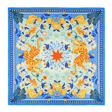 Load image into Gallery viewer, Bandidas Blue Medium Scarf in blues and yellow