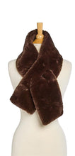 Load image into Gallery viewer, Cuddle Up Neck Wrap Plush Faux Fur Scarf with Pull Through