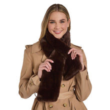 Load image into Gallery viewer, Cuddle Up Neck Wrap Plush Faux Fur Scarf with Pull Through