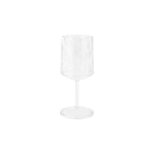 Load image into Gallery viewer, Stemmed wine glass with textured Polycarbonate
