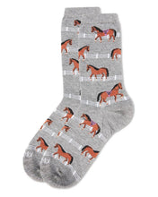 Load image into Gallery viewer, Show Pony Bamboo Blend Crew Socks