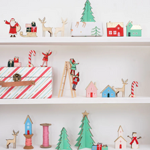 Load image into Gallery viewer, Festive Village Wooden Advent Calendar