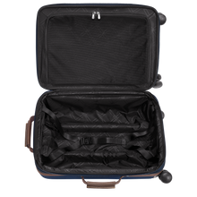 Load image into Gallery viewer, Longchamp Boxford Small Cabin Suitcase in navy Navy Blue black interior