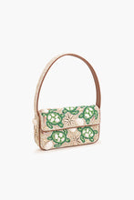 Load image into Gallery viewer, Sea Turtle Shell Beaded Shoulder Bag side view showing width hand strap
