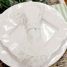 Load image into Gallery viewer, Fringe Napkin Soft White - Set of 2