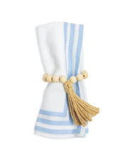 Load image into Gallery viewer, Farmhouse Napkin Ring White/Natural - Set of 2