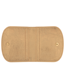 Load image into Gallery viewer, Longchamp Le Pliage Xtra Leather Card Holder - Gold open