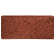 Load image into Gallery viewer, Longchamp Épure Long Continental Leather Wallet - Brown leather back view