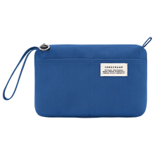 Load image into Gallery viewer, Longchamp Le Pliage Collection Canvas Pouch in color Atlantic blue