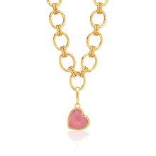Load image into Gallery viewer, Capucine de Wulf Gem Medium Charm/Pendant on a gold link chain