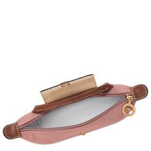 Load image into Gallery viewer, inside of the Longchamp Le Pliage Original Pouch w/ Handle - Pink Tea