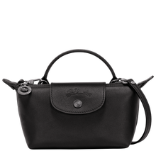 Load image into Gallery viewer, Le Pliage Xtra XS Leather Pouch in black