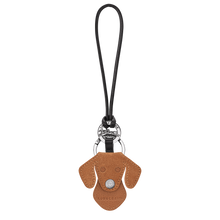 Load image into Gallery viewer, Longchamp Re-Play Porte-clés Key Ring in natural Leather