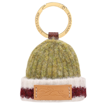 Load image into Gallery viewer, Longchamp Le Pliage Collection Key Ring - Pistachio/Burgundy