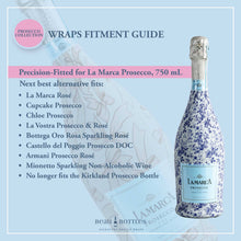 Load image into Gallery viewer, list of bottles the Champagne Bottle wrap fits