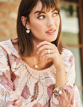 Load image into Gallery viewer, person wearing heart shaped jewelry