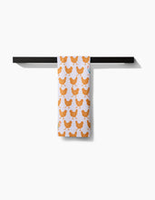 Load image into Gallery viewer, Geometry Fun Spring Chicks Tea Towel hanging