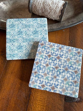 Load image into Gallery viewer, Fields of Blue Stone Coasters - Assorted Designs - Single