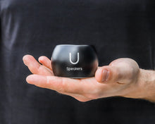 Load image into Gallery viewer, U Boost Speaker - Black in a persons hand