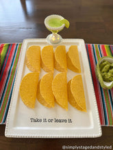 Load image into Gallery viewer, Margarita Light-Up Sitter on tray with taco shells