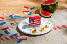 Load image into Gallery viewer, American Flag Light-Up Sitter on a devil egg tray