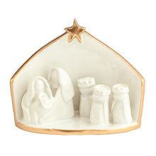 Load image into Gallery viewer, Gold Edge Nativity Scene
