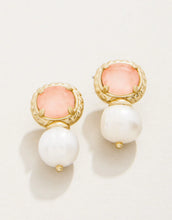 Load image into Gallery viewer, Peach Spartina 449 Karina Pearl Stud Earrings