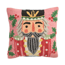 Load image into Gallery viewer, Square Nutcracker Hooked Wool Pillow
