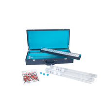 Load image into Gallery viewer, Royale Mahjong Set - Blue with the box open to show game pieces