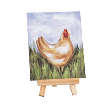 Load image into Gallery viewer, Farm Art Plaque tan chicken