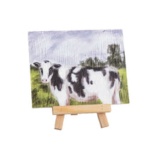 Load image into Gallery viewer, Farm Art Plaque black and white cow