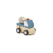 Load image into Gallery viewer, Construction Vehicle Wooden Wind-Up Cement Mixer Truck