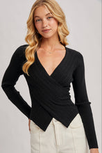 Load image into Gallery viewer, V-neck Fixed-wrap Knit Sweater