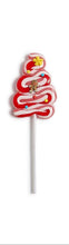 Load image into Gallery viewer, Peppermint Flavor Christmas Tree Swirl Lollipop with Icing Decorations